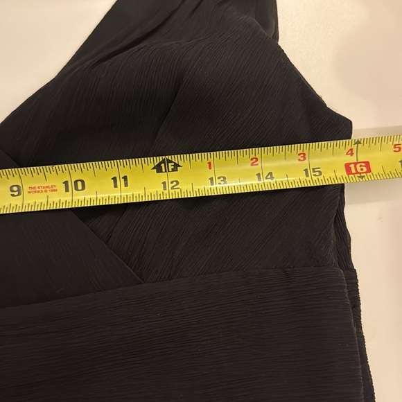 J. Crew Black 100% Silk V-Neck Midi Sundress - Picture 9 of 11